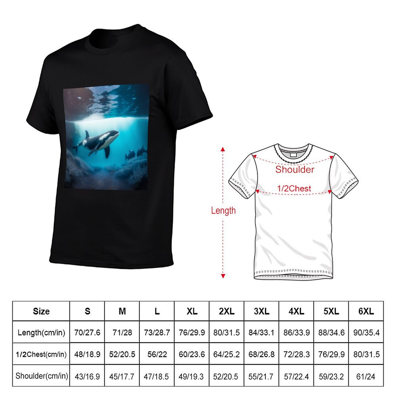 Under Sea Orca T-Shirt Minimal - Undershirt Crew Neck recensione e prezzo