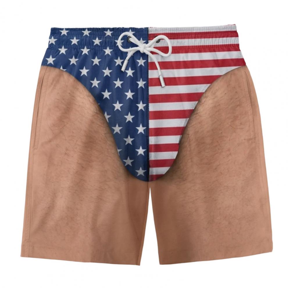 American Flag Print Beach Shor - Bamboo Fiber Trunk recensione e prezzo