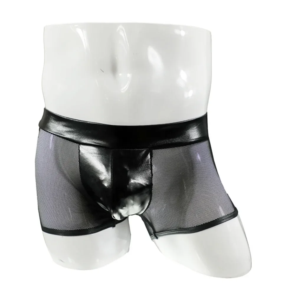 Men Sexy Underwear Faux Leathe - Bamboo Fiber Trunk recensione e prezzo
