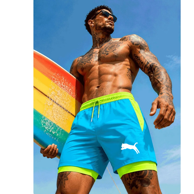 Men Running Cheetah Leopard Si - Compression Shorts Athletes recensione e prezzo