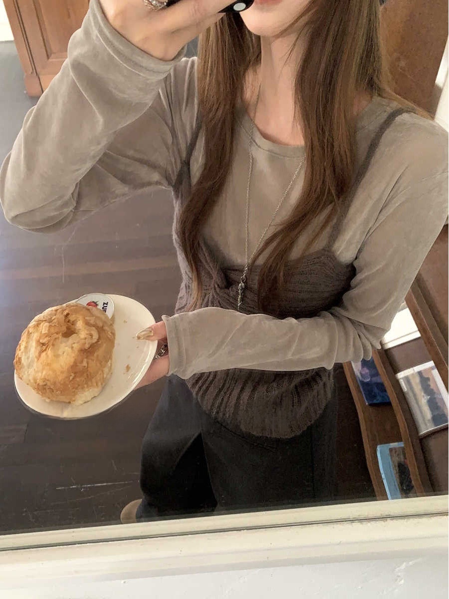 Korean Ambient Knitted Long Sv - Base Layer Top recensione e prezzo