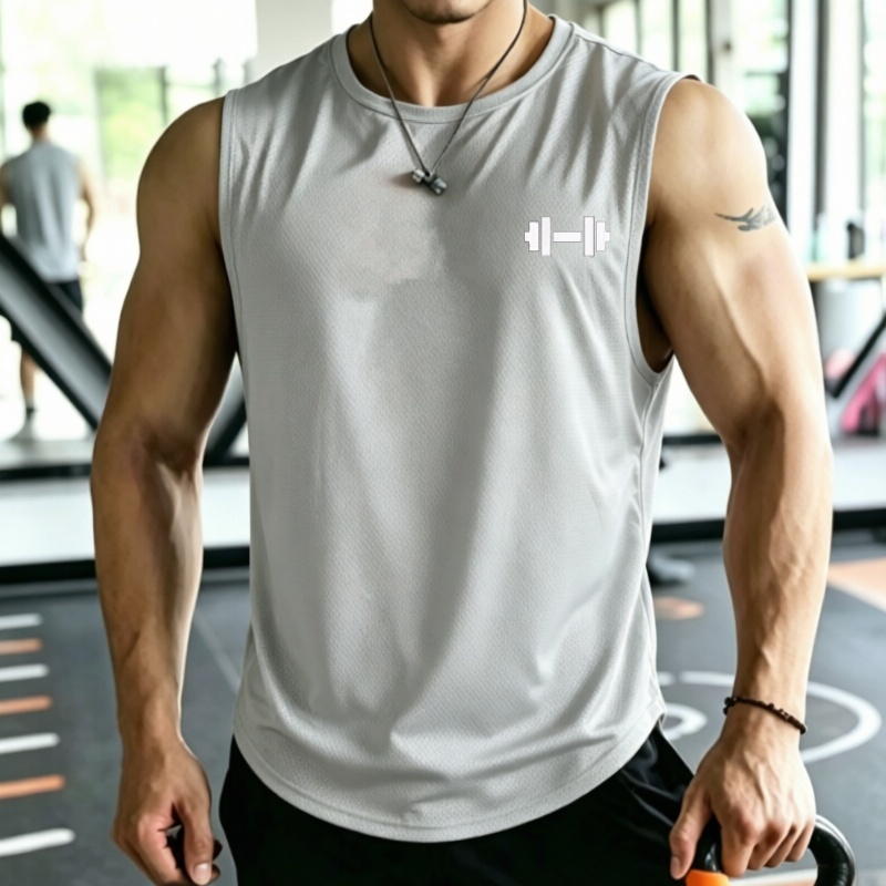 2026 Men mesh Quick Dry Tank T - Undershirt Crew Neck recensione e prezzo