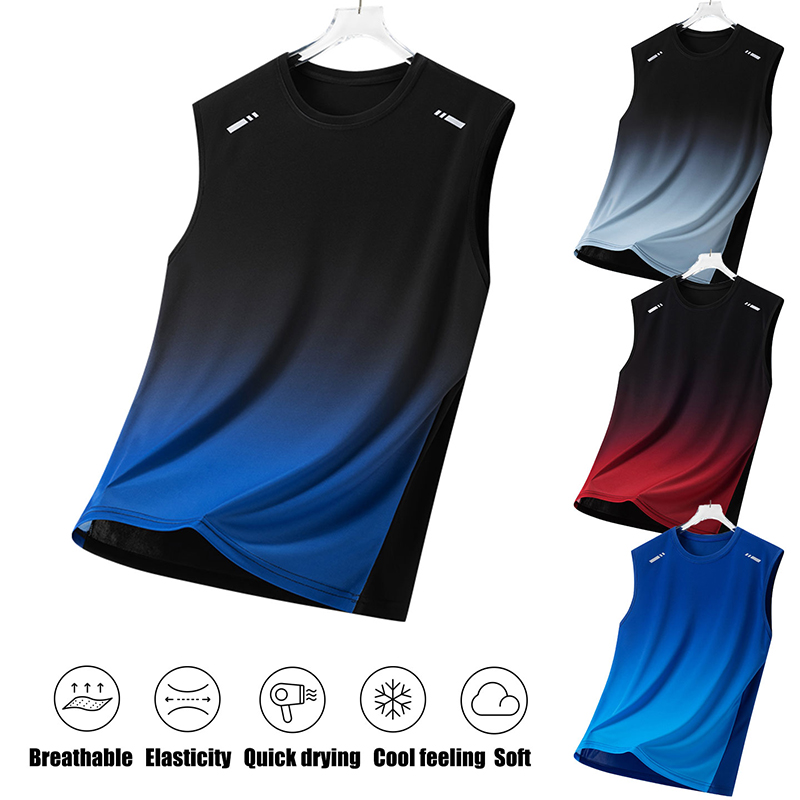 Men Gradient Sports Vest Light - Sleeveless Undershirt recensione e prezzo