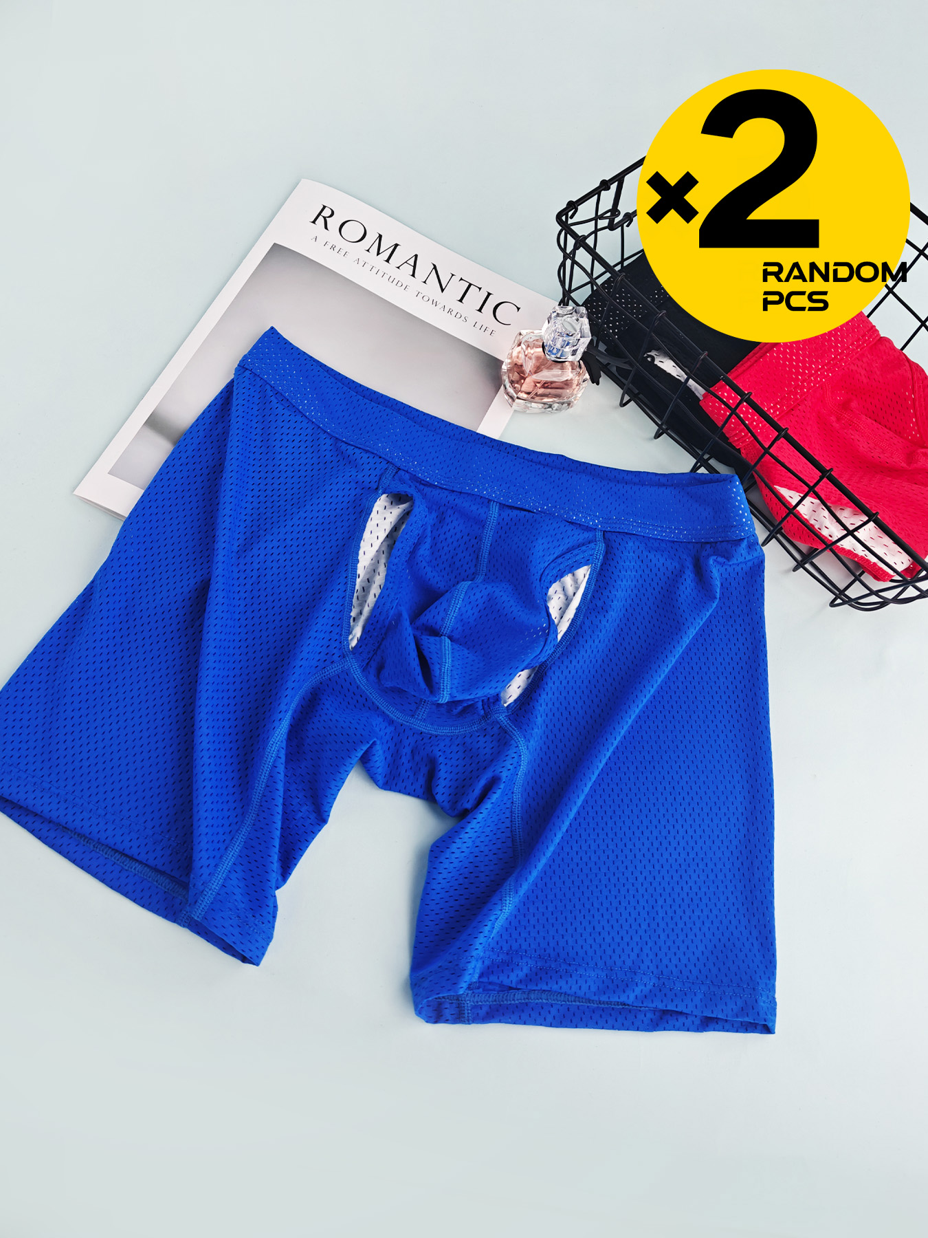 2Pcs Long Leg Men's Mesh Under - Mesh Sport Boxer recensione e prezzo