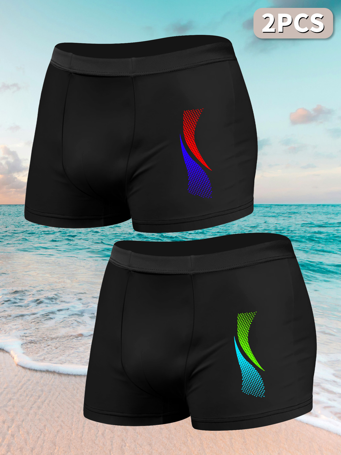 2pcs Men Swimwears with Sport  - Boxer Shorts Modal recensione e prezzo