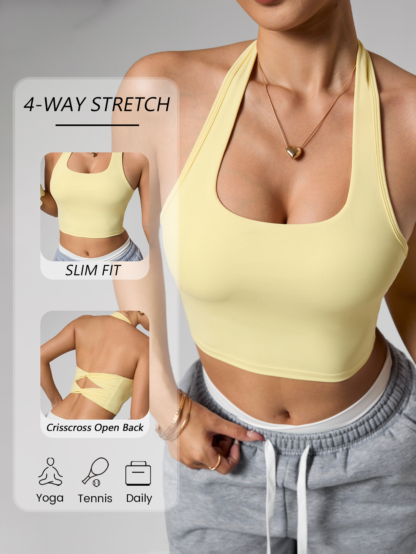 Women's Double Bowknot Halter  - Suspender Tank Top recensione e prezzo