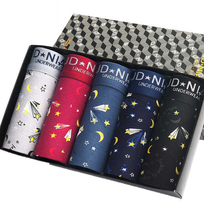 5Pcs/lot Men Underwear Cotton  - Boxer Brief Pack Cotton recensione e prezzo