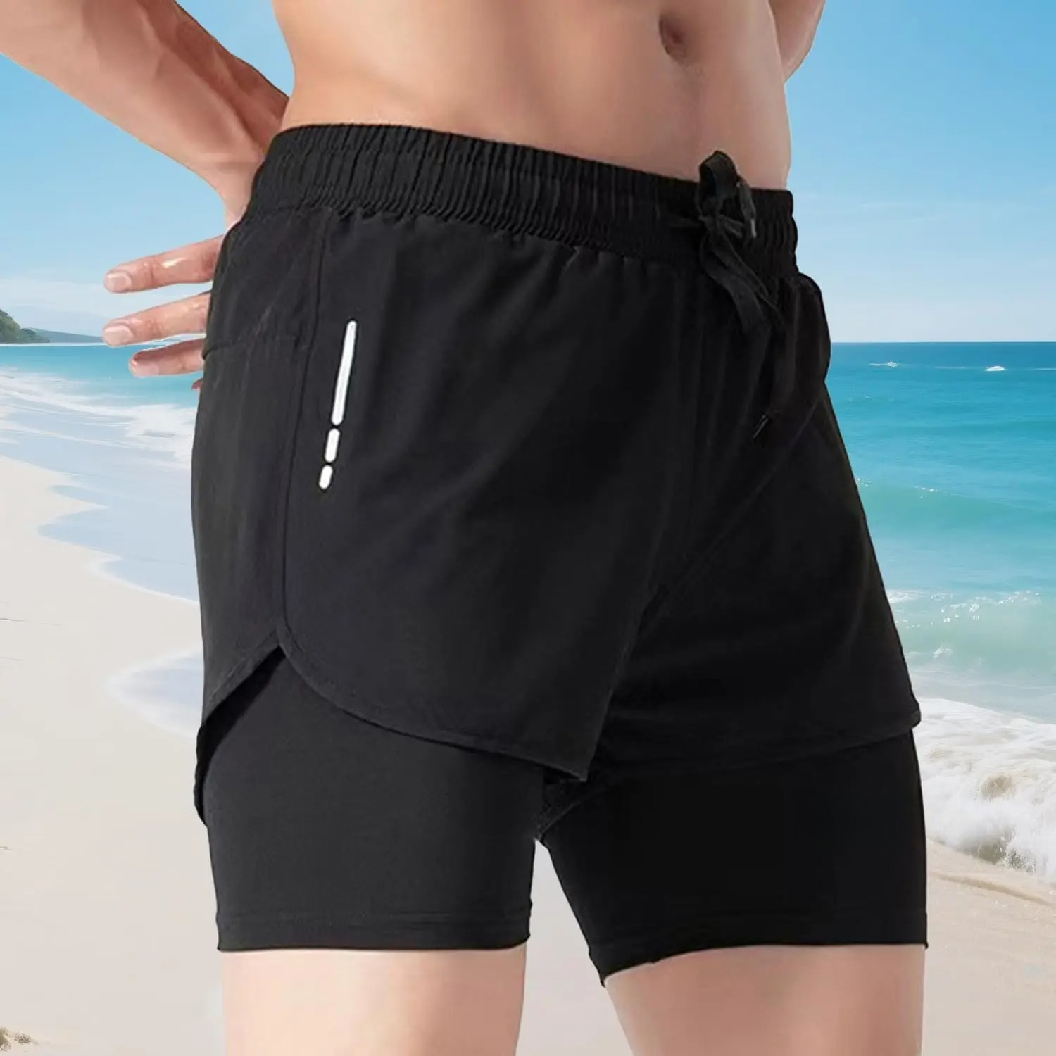Men's Swim Trunks Quick Dry At - Compression Shorts Athletes recensione e prezzo