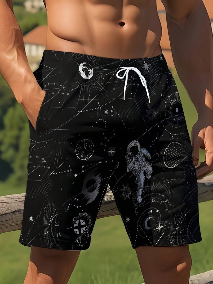 Mens 3D Space Astronaut Print  - Trunk Breathable Men recensione e prezzo