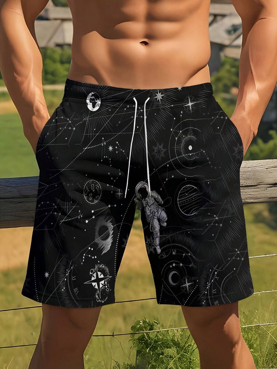 Mens 3D Space Astronaut Print  - Trunk Breathable Men recensione e prezzo
