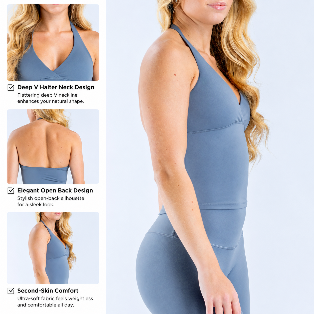 1D-F-LOgo Women Deep V Halter  - Suspender Tank Top recensione e prezzo