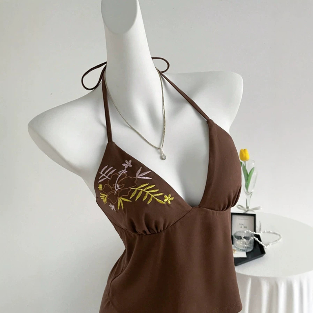 New Women's Summer Brown Tank  - Suspender Tank Top recensione e prezzo